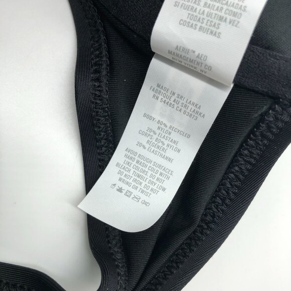 Aerie Real Good Lightly Lined Underwire Bra Black Size 32A - Picture 4 of 5